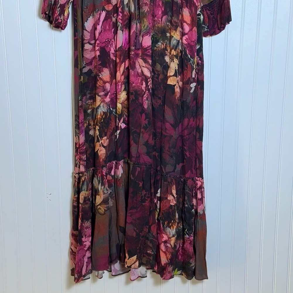 Soft Surroundings Dress Natural Romance Floral Maxi Size Large NWT Casual - Picture 7 of 13